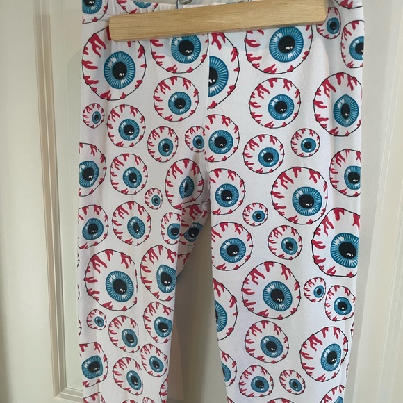 Mishka Eyeball White Leggings Keep Watch - Picture 5 of 5